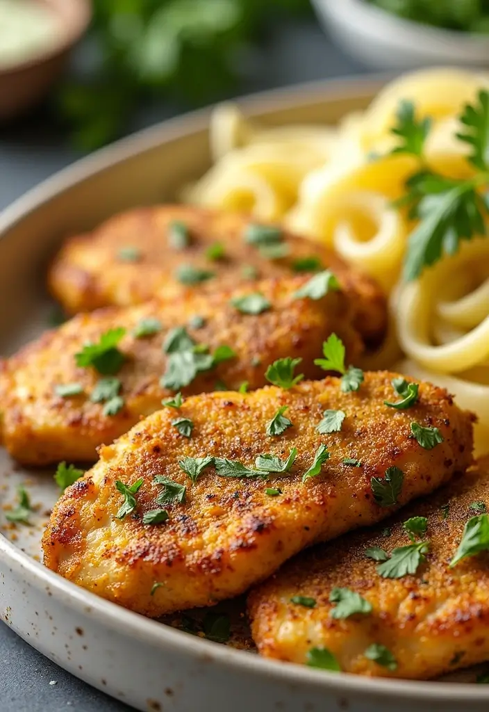 25 Air Fryer Parmesan Crusted Chicken Recipes That Crunch Perfectly 8 25 Air Fryer Parmesan Crusted Chicken Recipes That Crunch Perfectly - 7. Pesto Air Fryer Parmesan Chicken