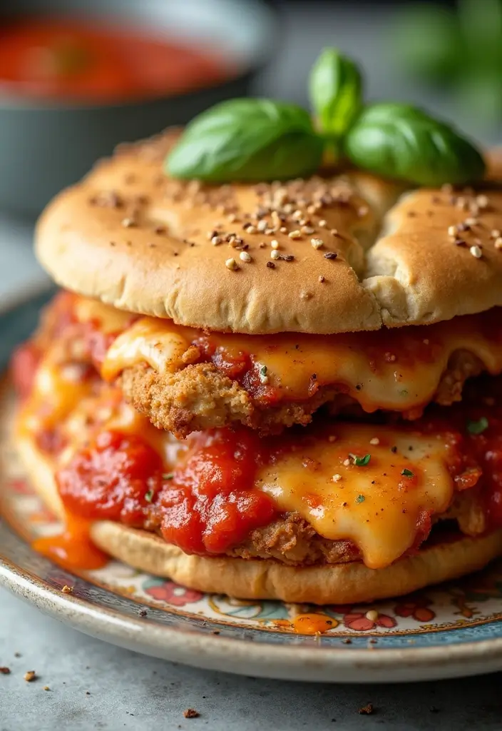 25 Air Fryer Parmesan Crusted Chicken Recipes That Crunch Perfectly 9 25 Air Fryer Parmesan Crusted Chicken Recipes That Crunch Perfectly - 8. Air Fryer Chicken Parmesan Sandwich