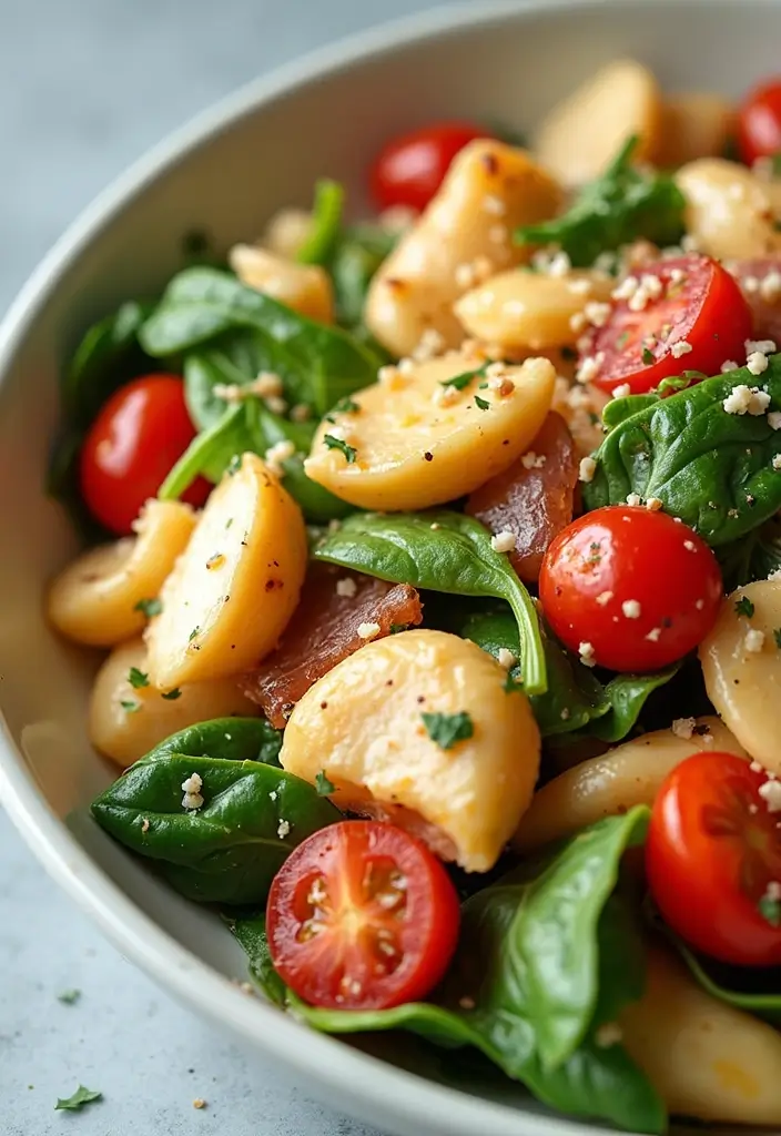 27 Chicken Bacon Carbonara Pasta Recipes That Taste Divine - 15. Cold Chicken Bacon Carbonara Salad