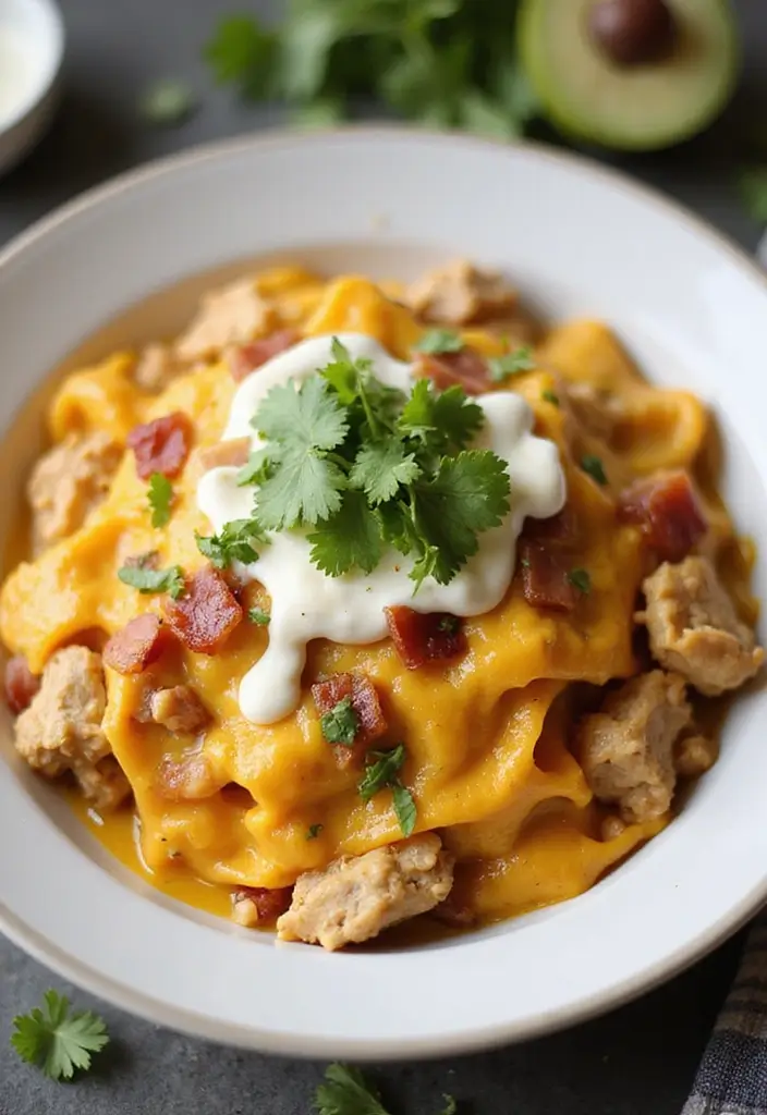 27 Chicken Bacon Carbonara Pasta Recipes That Taste Divine - 16. Chicken Bacon Carbonara with Queso