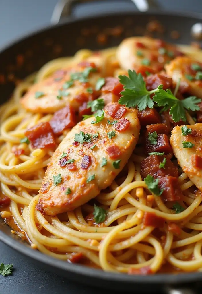 27 Chicken Bacon Carbonara Pasta Recipes That Taste Divine - 3. Spicy Chicken Bacon Carbonara
