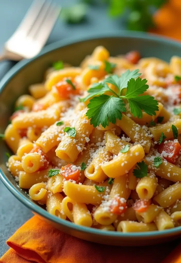 27 Chicken Garlic Parmesan Pasta Recipes That Are Cheesy Heaven - 23. Chicken Garlic Parmesan Pasta with Cilantro