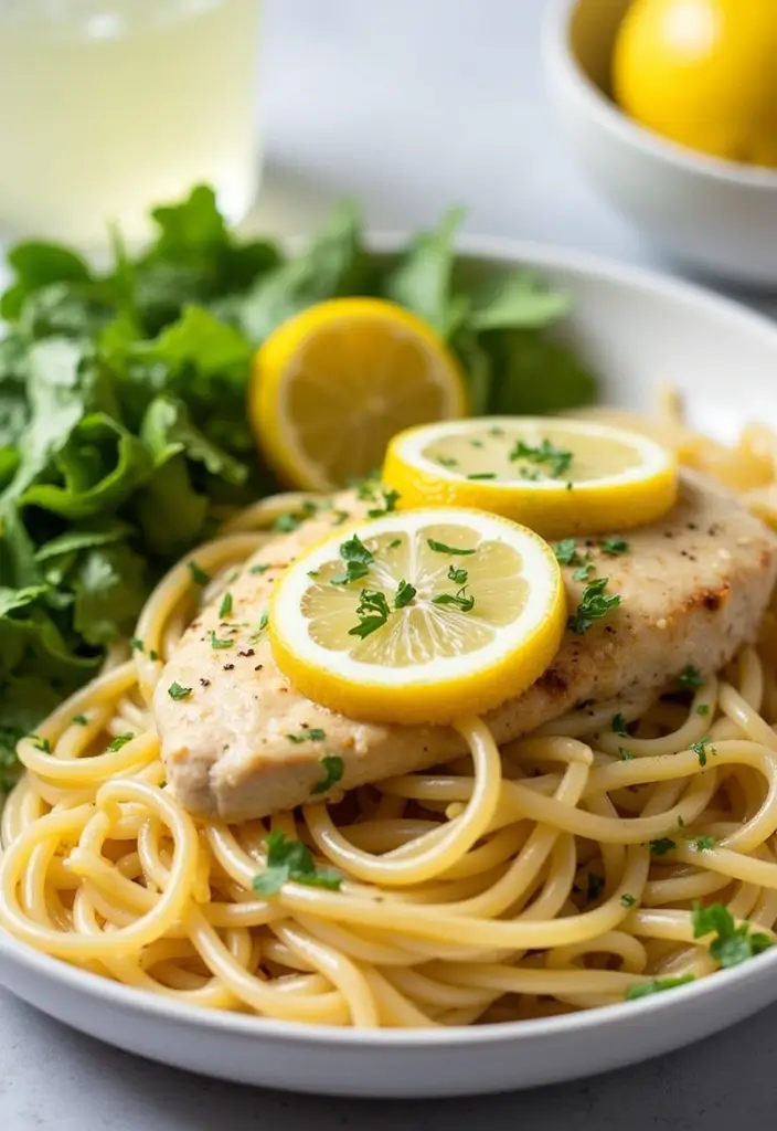 27 Chicken Garlic Parmesan Pasta Recipes That Are Cheesy Heaven - 8. Lemon Chicken Garlic Parmesan Pasta