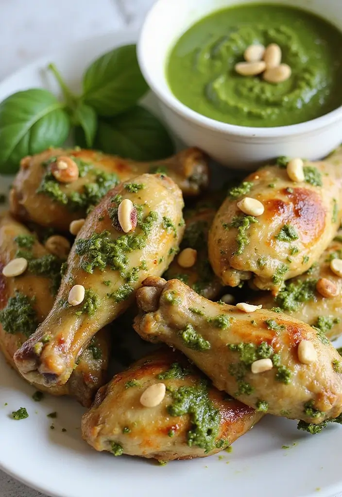 27 Chicken Wing Sauce Recipes That Elevate Every Bite 28 27 Chicken Wing Sauce Recipes That Elevate Every Bite - 12. Pesto Wing Sauce