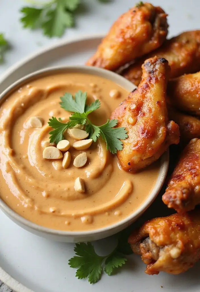 27 Chicken Wing Sauce Recipes That Elevate Every Bite 34 27 Chicken Wing Sauce Recipes That Elevate Every Bite - 18. Thai Peanut Wing Sauce