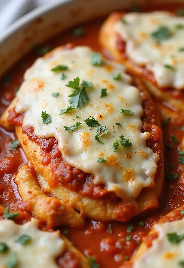 27 Chicken and Steak Recipes That Satisfy Any Craving - 18. Chicken Parmesan Bake
