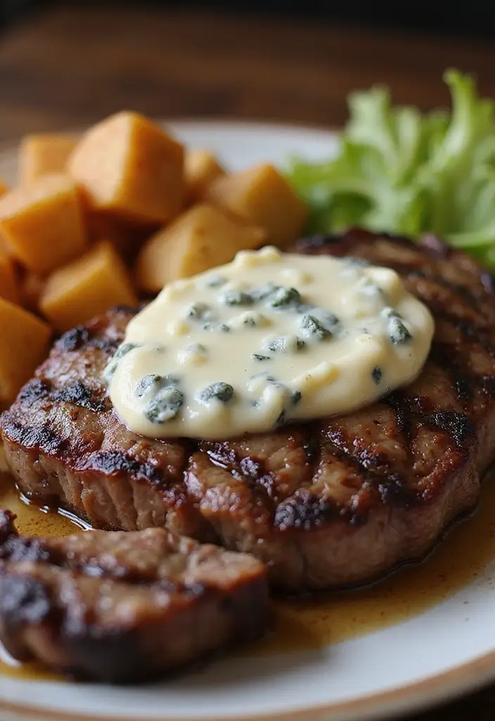 27 Chicken and Steak Recipes That Satisfy Any Craving - 21. Steak with Blue Cheese Butter