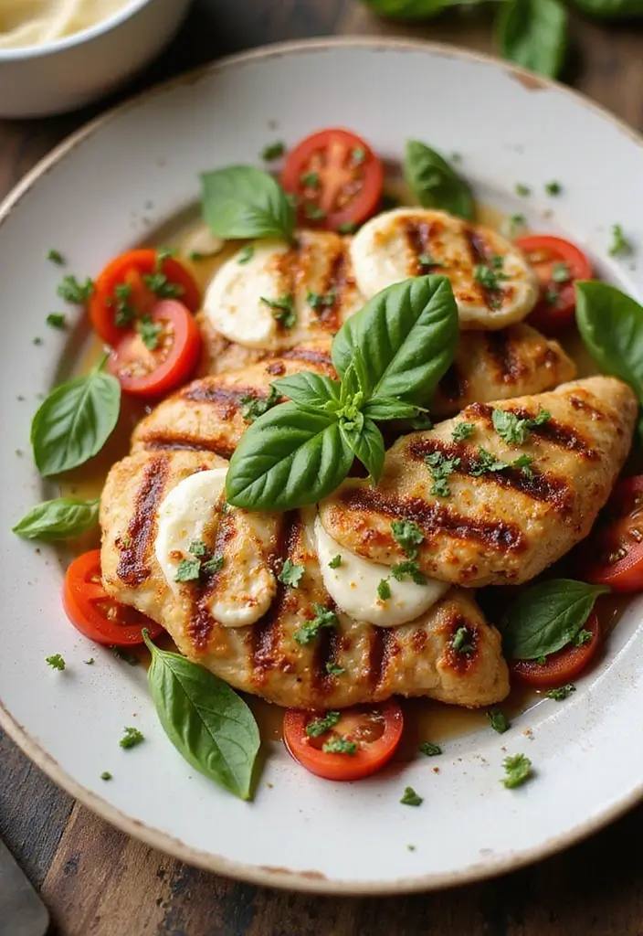 27 Chicken and Steak Recipes That Satisfy Any Craving - 26. Grilled Chicken Caprese