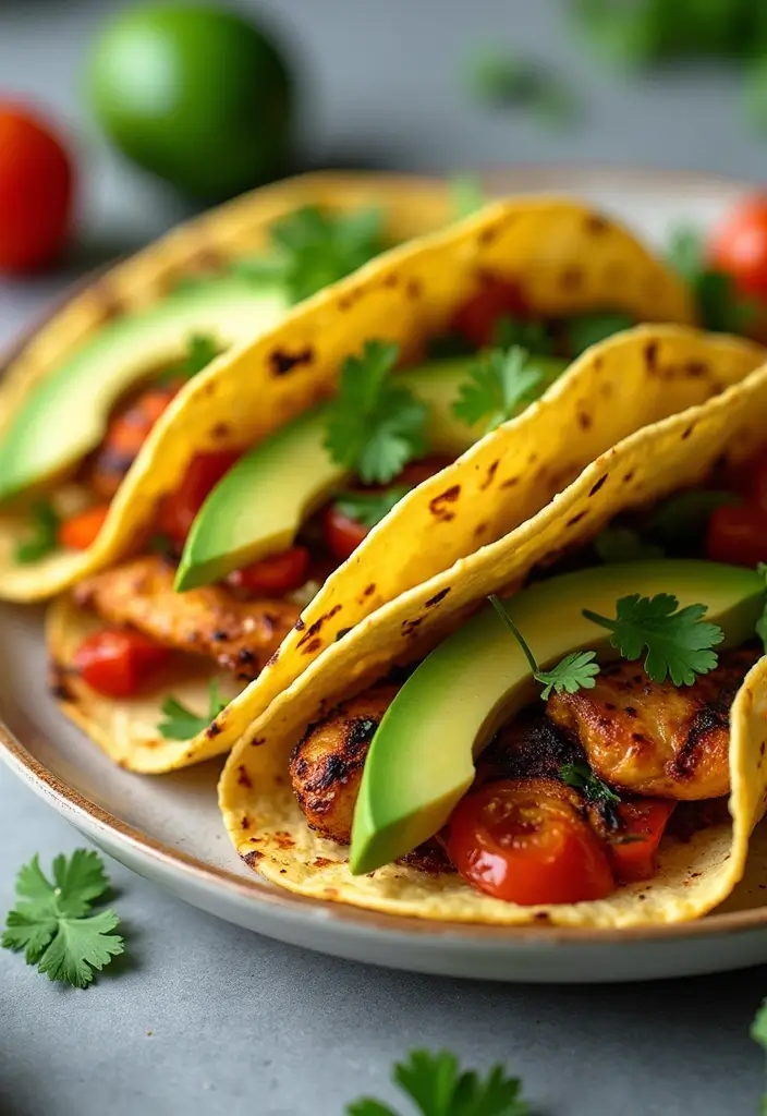27 Chicken and Steak Recipes That Satisfy Any Craving - 3. Spicy Grilled Chicken Tacos