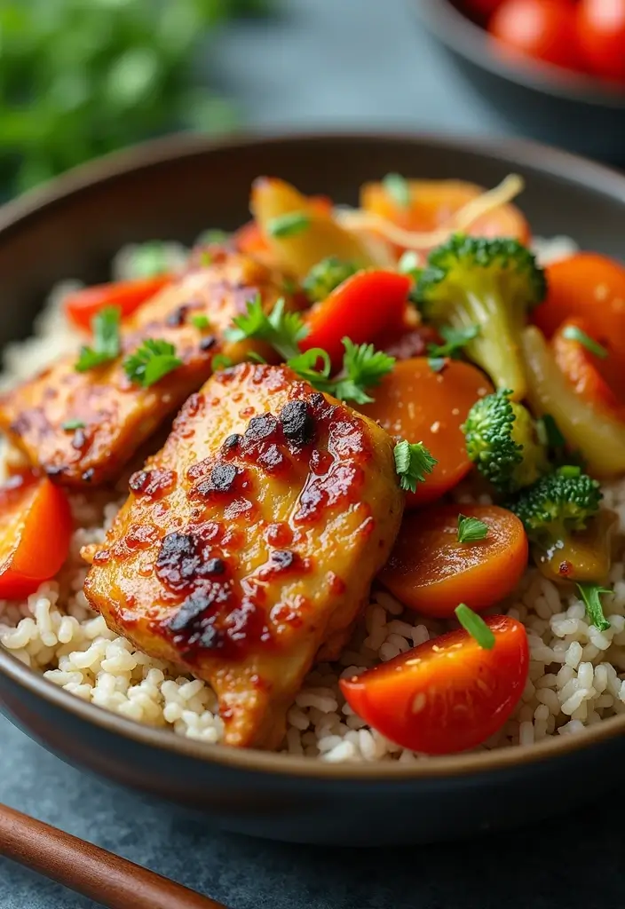 27 Chicken and Steak Recipes That Satisfy Any Craving - 5. Teriyaki Chicken with Brown Rice