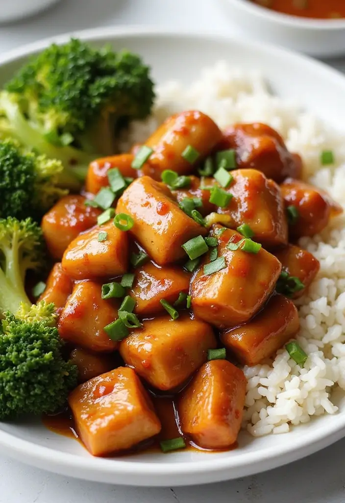 27 General Tso Chicken Crockpot Recipes That Are Sweet & Spicy - 10. Teriyaki General Tso Chicken