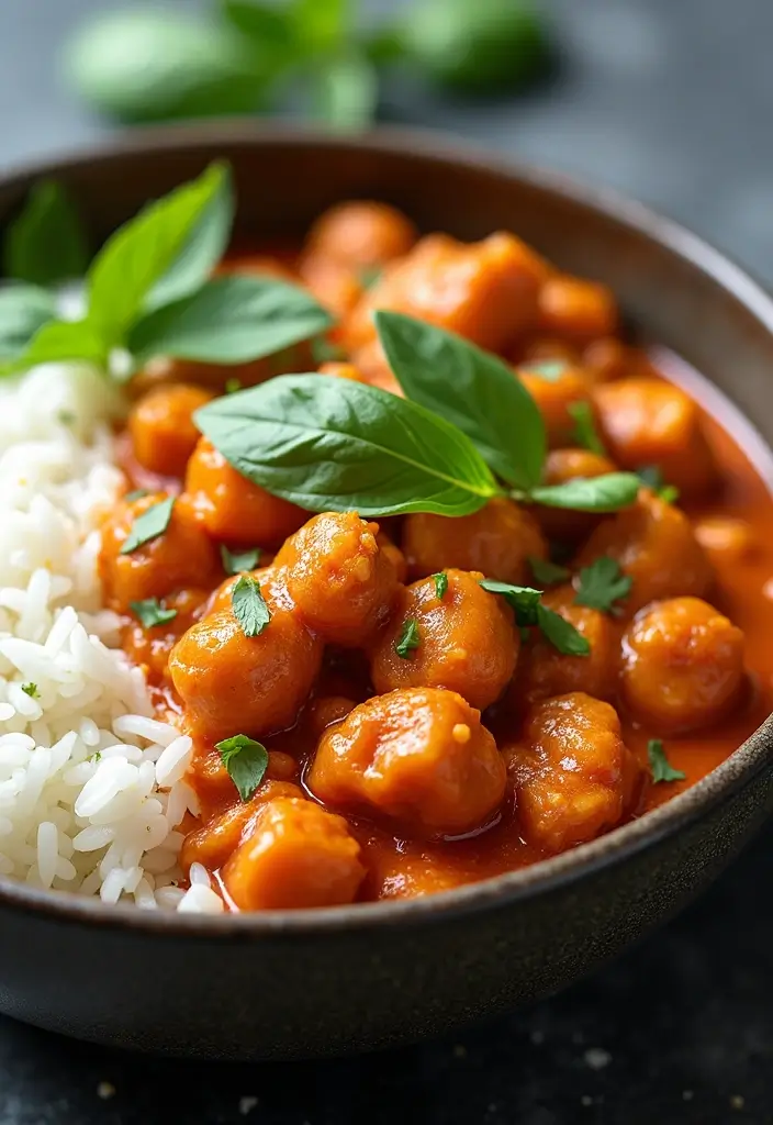 27 General Tso Chicken Crockpot Recipes That Are Sweet & Spicy - 12. Thai Basil General Tso Chicken