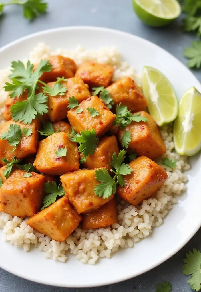 27 General Tso Chicken Crockpot Recipes That Are Sweet & Spicy - 15. Cilantro Lime General Tso Chicken