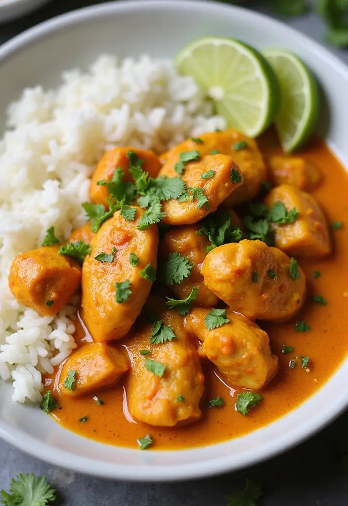 27 General Tso Chicken Crockpot Recipes That Are Sweet & Spicy - 16. Coconut Curry General Tso Chicken