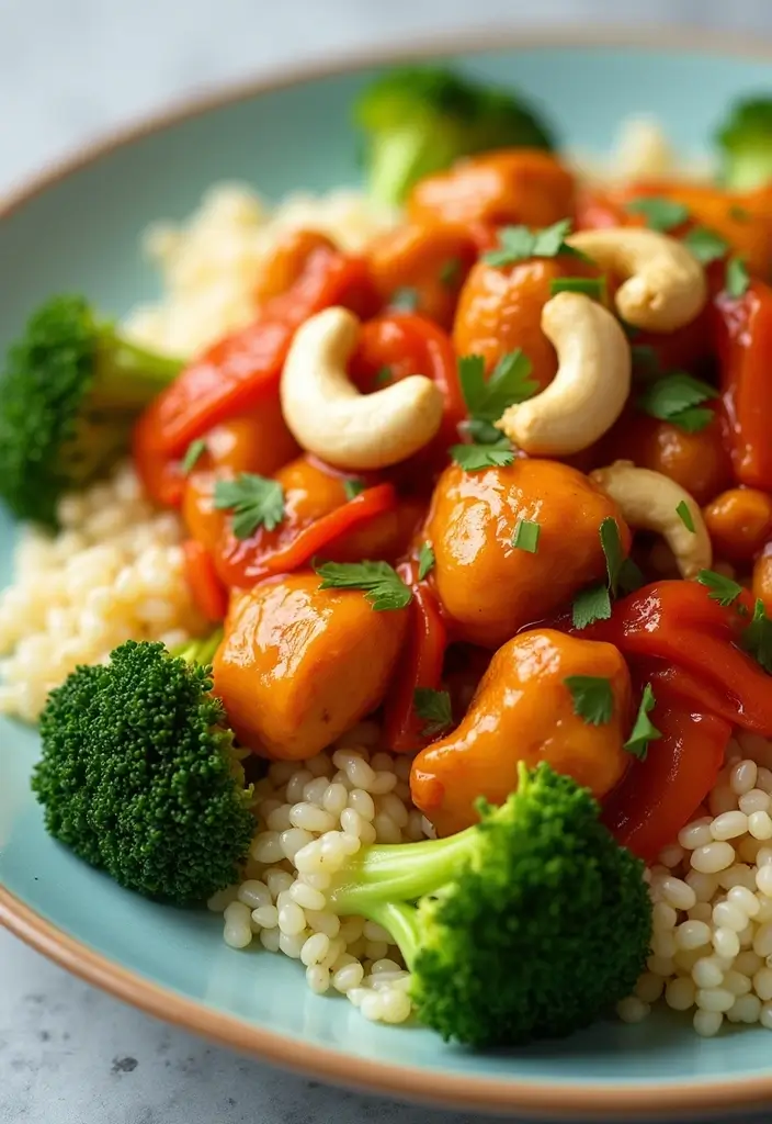 27 General Tso Chicken Crockpot Recipes That Are Sweet & Spicy - 20. General Tso Chicken with Cashews