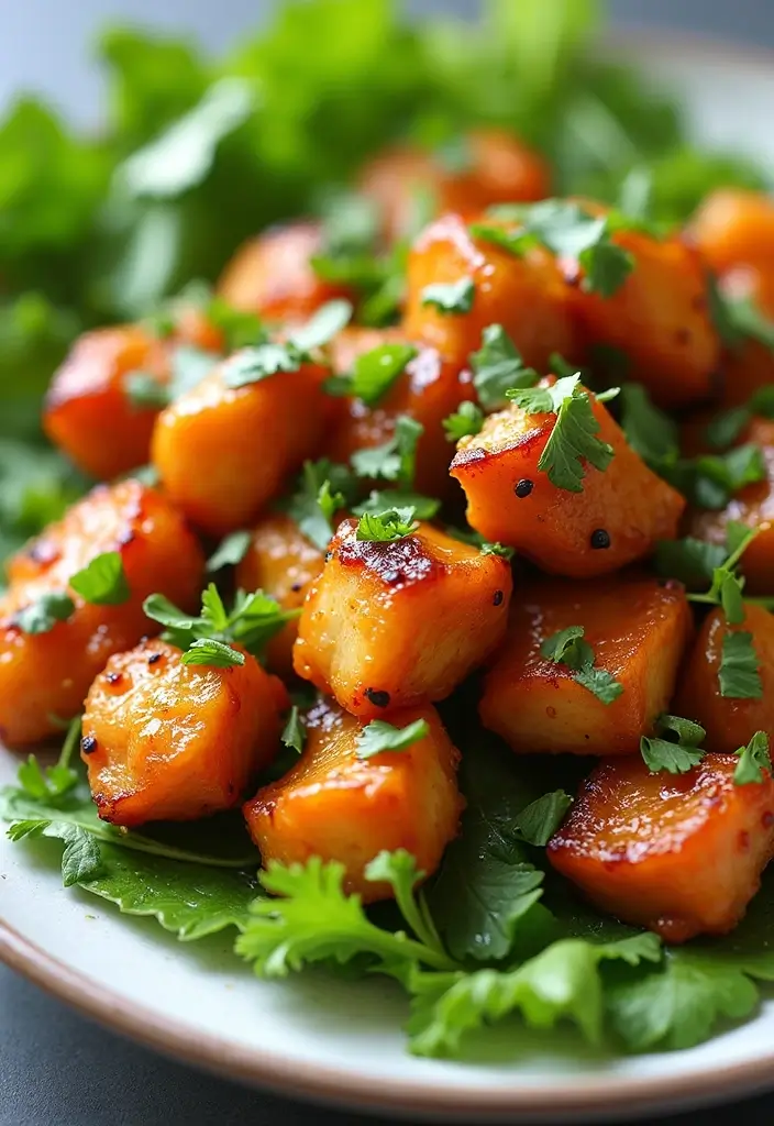 27 General Tso Chicken Crockpot Recipes That Are Sweet & Spicy - 27. General Tso Chicken with Cilantro Dressing