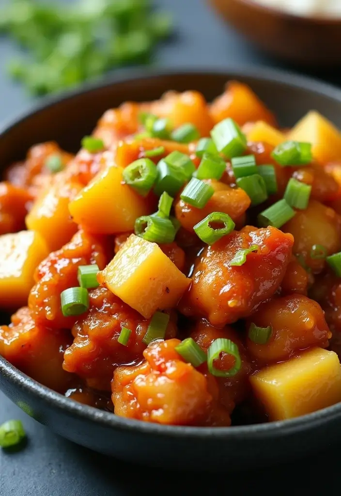 27 General Tso Chicken Crockpot Recipes That Are Sweet & Spicy - 3. Pineapple Sweet & Spicy General Tso Chicken