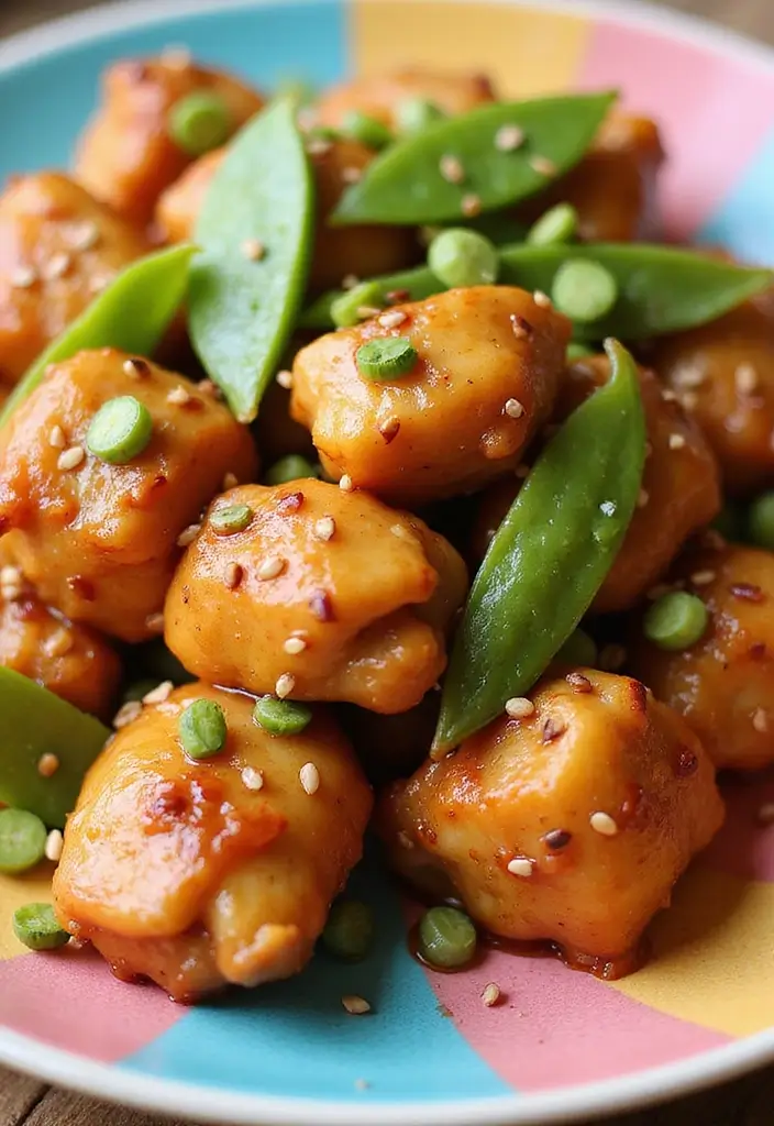 27 General Tso Chicken Crockpot Recipes That Are Sweet & Spicy - 4. Honey Garlic General Tso Chicken