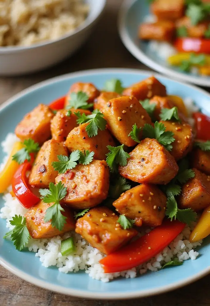 27 General Tso Chicken Crockpot Recipes That Are Sweet & Spicy - 8. Spicy Garlic General Tso Chicken