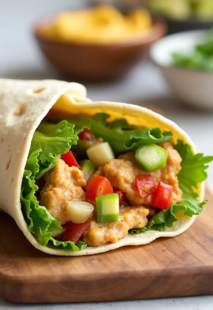 27 Honey Mustard Chicken Wrap Recipes That Are Quick & Protein-Packed 14 27 Honey Mustard Chicken Wrap Recipes That Are Quick & Protein-Packed - 13. Honey Mustard Chicken & Hummus Wrap