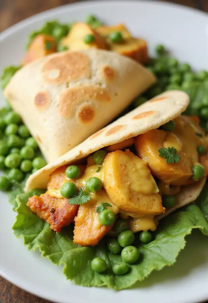 27 Honey Mustard Chicken Wrap Recipes That Are Quick & Protein-Packed 21 27 Honey Mustard Chicken Wrap Recipes That Are Quick & Protein-Packed - 20. Honey Mustard Chicken and Pea Wrap