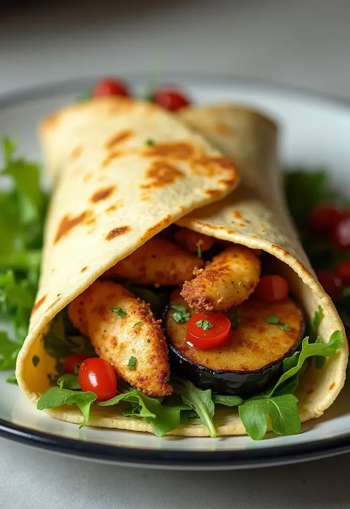 27 Honey Mustard Chicken Wrap Recipes That Are Quick & Protein-Packed 25 27 Honey Mustard Chicken Wrap Recipes That Are Quick & Protein-Packed - 24. Honey Mustard Chicken and Eggplant Wrap