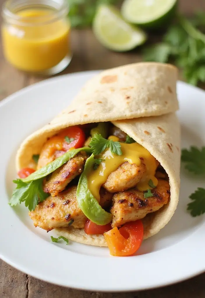 27 Honey Mustard Chicken Wrap Recipes That Are Quick & Protein-Packed 26 27 Honey Mustard Chicken Wrap Recipes That Are Quick & Protein-Packed - 25. Honey Mustard Chicken and Fennel Wrap