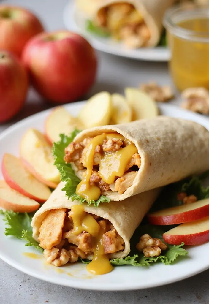 27 Honey Mustard Chicken Wrap Recipes That Are Quick & Protein-Packed 5 27 Honey Mustard Chicken Wrap Recipes That Are Quick & Protein-Packed - 4. Sweet and Savory Honey Mustard Chicken Wrap