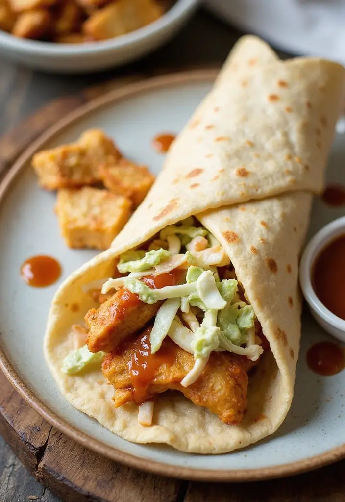 27 Honey Mustard Chicken Wrap Recipes That Are Quick & Protein-Packed 8 27 Honey Mustard Chicken Wrap Recipes That Are Quick & Protein-Packed - 7. Honey Mustard BBQ Chicken Wrap