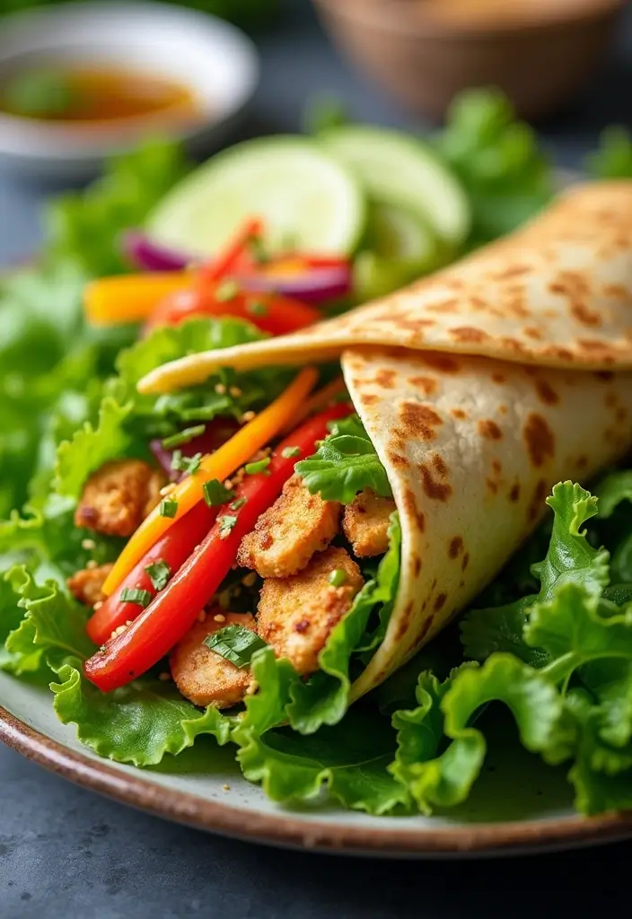 27 Honey Mustard Chicken Wrap Recipes That Are Quick & Protein-Packed 10 27 Honey Mustard Chicken Wrap Recipes That Are Quick & Protein-Packed - 9. Asian-Inspired Honey Mustard Chicken Wrap