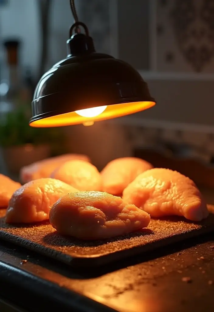 27 How to Defrost Chicken Quickly Without Losing Quality 24 27 How to Defrost Chicken Quickly Without Losing Quality - 23. Thawing Chicken Using a Heat Lamp