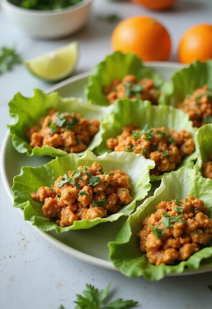 27 Orange Chicken Recipe Healthy Versions That Feel Fresh & Light - 19. Orange Chicken Lettuce Cups