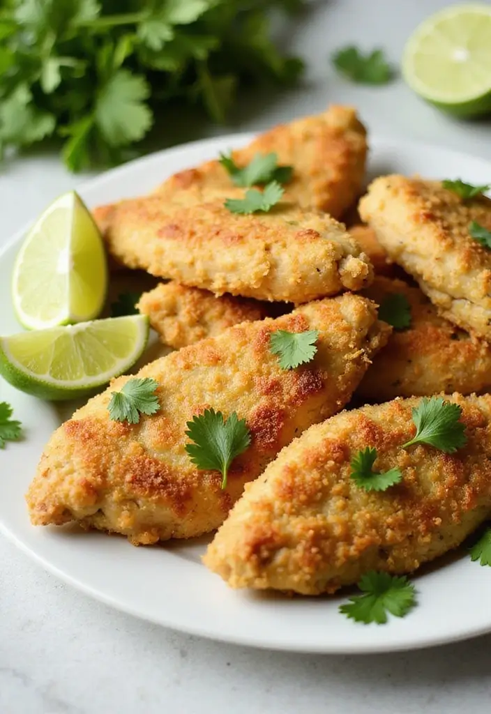 27 Recipes for Chicken Tenders That Are Juicy & Homemade 43 27 Recipes for Chicken Tenders That Are Juicy & Homemade - 27. Cilantro Lime Chicken Tenders