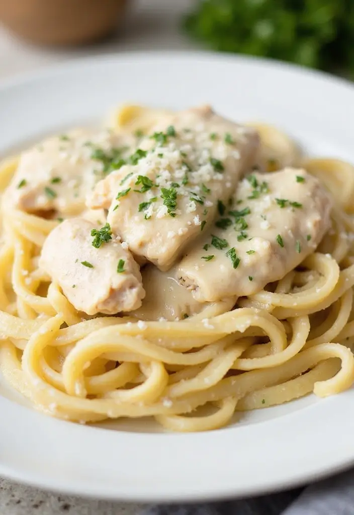 27 Recipes with Rotisserie Chicken That Reinvent Leftovers - 1. Creamy Chicken Alfredo