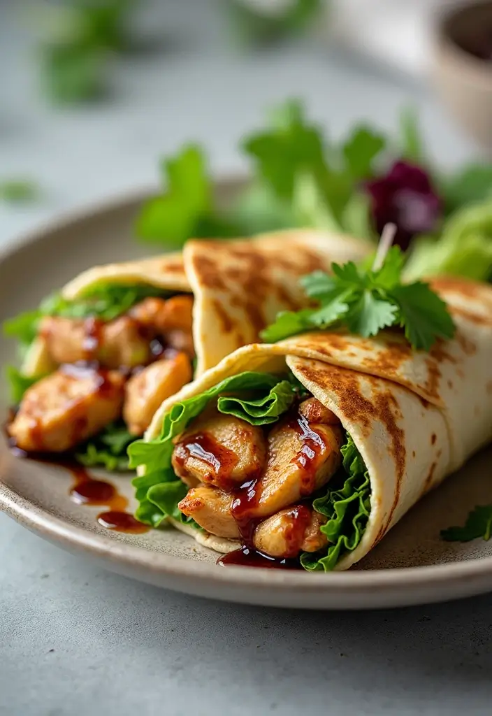 27 Rotisserie Chicken Wrap Recipes That Are Portable & Yummy 12 27 Rotisserie Chicken Wrap Recipes That Are Portable & Yummy - 11. Balsamic Chicken Wrap