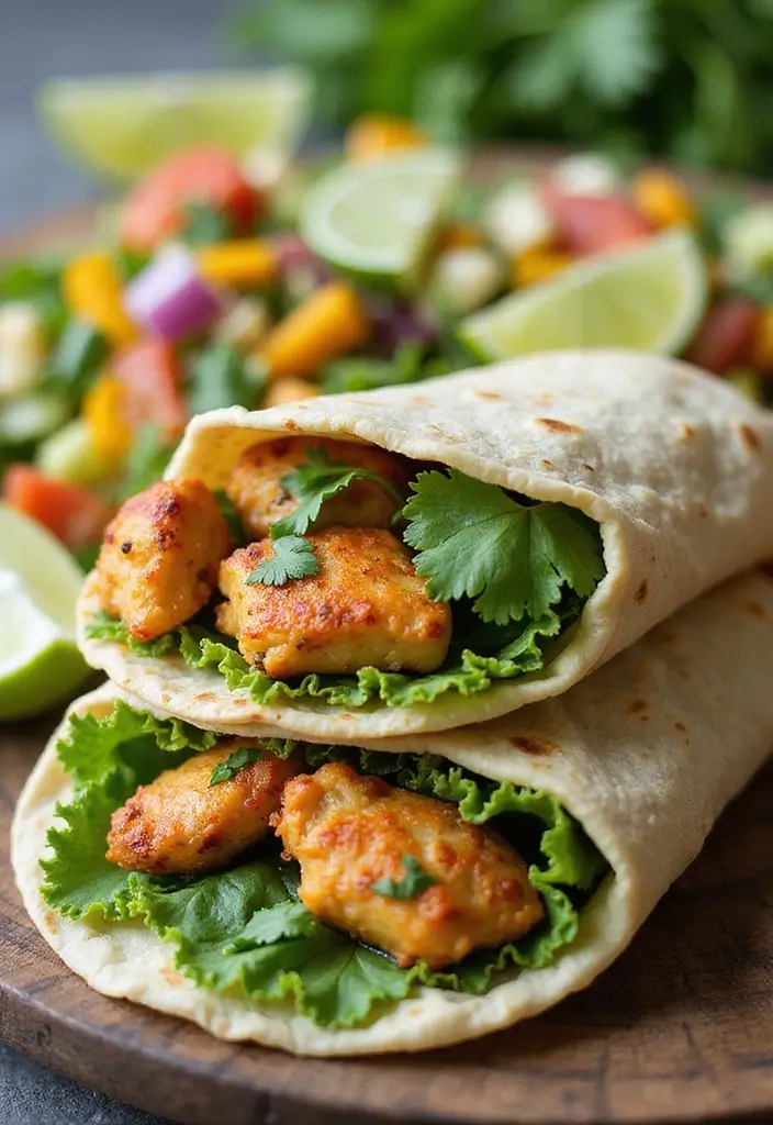 27 Rotisserie Chicken Wrap Recipes That Are Portable & Yummy 13 27 Rotisserie Chicken Wrap Recipes That Are Portable & Yummy - 12. Cilantro Lime Chicken Wrap