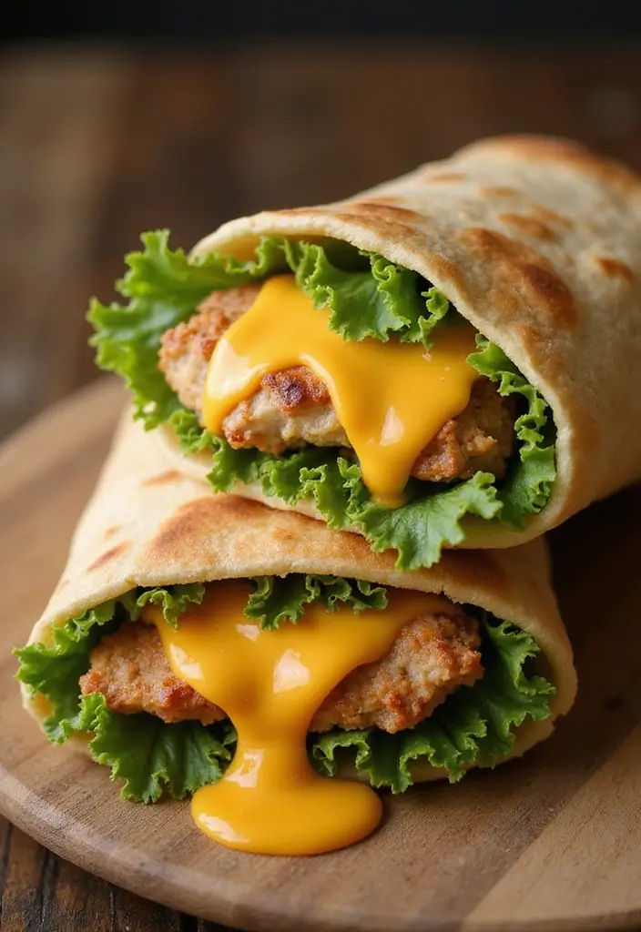 27 Rotisserie Chicken Wrap Recipes That Are Portable & Yummy 22 27 Rotisserie Chicken Wrap Recipes That Are Portable & Yummy - 21. Cheesy Chicken Wrap