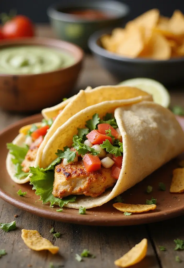 27 Rotisserie Chicken Wrap Recipes That Are Portable & Yummy 23 27 Rotisserie Chicken Wrap Recipes That Are Portable & Yummy - 22. Taco Chicken Wrap