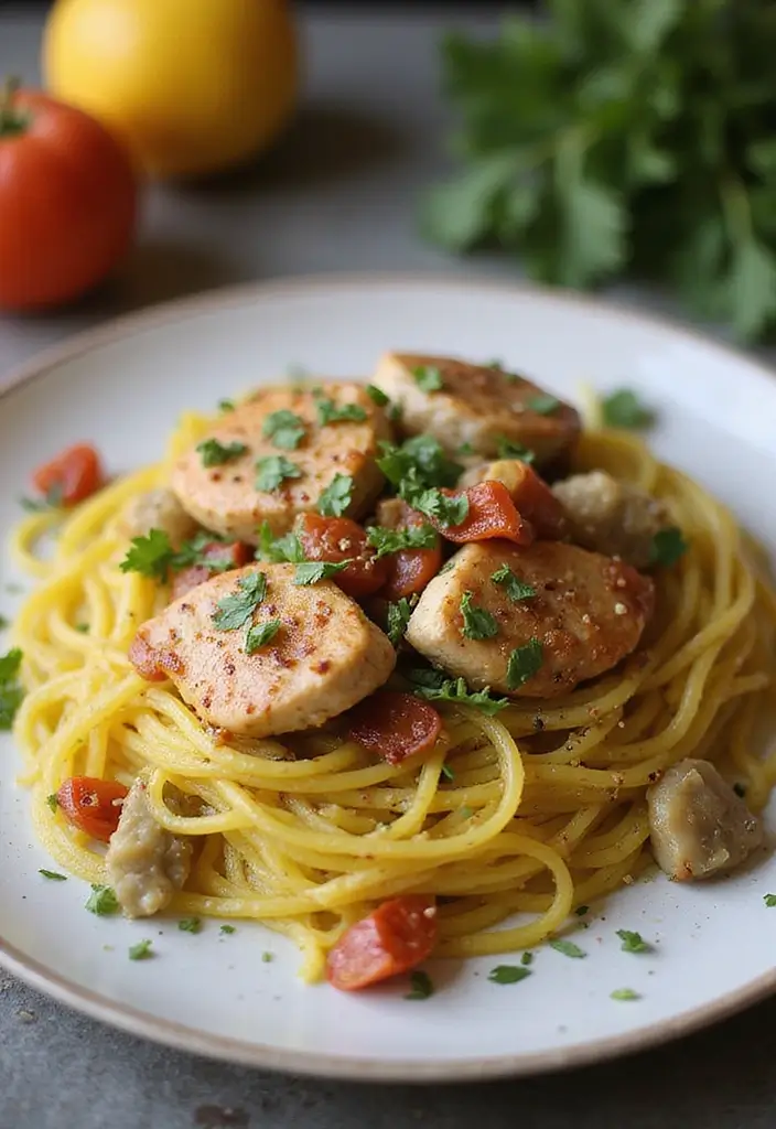 27 Tuscan Chicken Spaghetti Squash Recipes That Are Low-Carb & Delicious - 12. Tuscan Chicken Spaghetti Squash with Artichokes