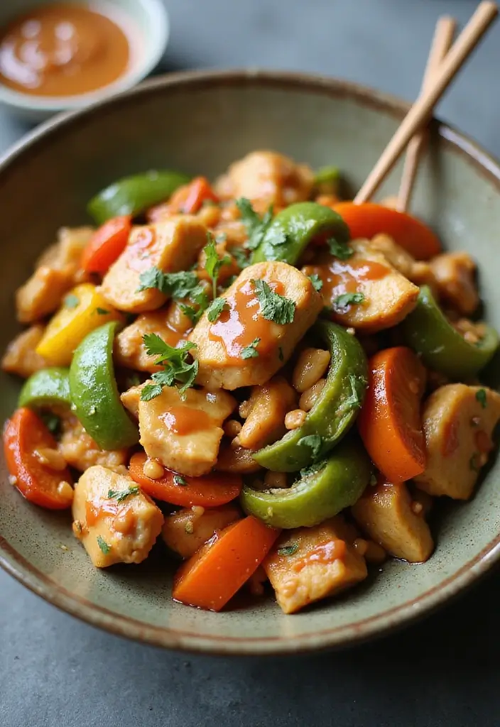 27 Ways to Cook Chicken Breast Perfectly Every Single Time 22 27 Ways to Cook Chicken Breast Perfectly Every Single Time - 21. Chicken Breast Stir-Fry with Peanut Sauce for Asian Flair