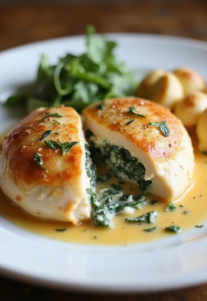 27 Ways to Cook Chicken Breast Perfectly Every Single Time 24 27 Ways to Cook Chicken Breast Perfectly Every Single Time - 23. Chicken Breast with Spinach and Ricotta for Creamy Delight