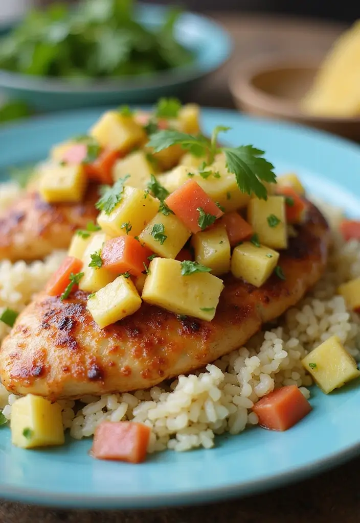 27 Ways to Cook Chicken Breast Perfectly Every Single Time 25 27 Ways to Cook Chicken Breast Perfectly Every Single Time - 24. Chicken Breast with Pineapple Salsa for a Tropical Twist