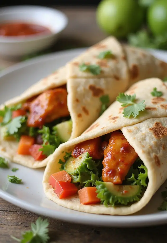 28 BBQ Chicken Instant Pot Recipes Ready in Minutes 20 28 BBQ Chicken Instant Pot Recipes Ready in Minutes - 19. BBQ Chicken Wraps