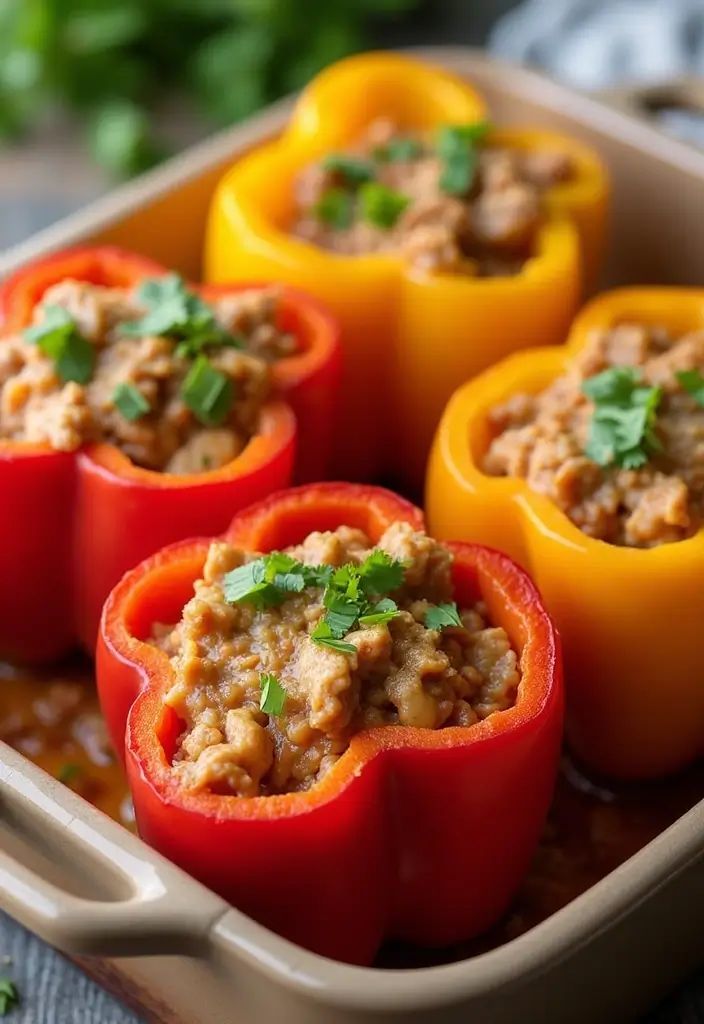 28 BBQ Chicken Instant Pot Recipes Ready in Minutes 10 28 BBQ Chicken Instant Pot Recipes Ready in Minutes - 9. BBQ Chicken Stuffed Peppers