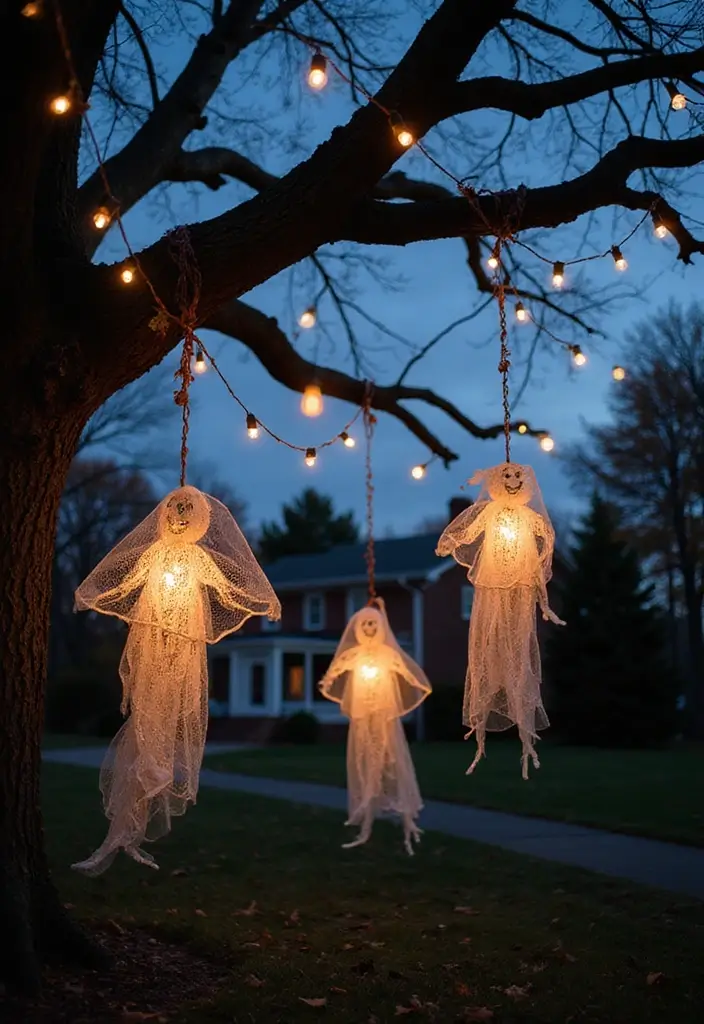 28 Chicken Wire Ghosts DIY Projects That Are Spooky & Fun 2 28 Chicken Wire Ghosts DIY Projects That Are Spooky & Fun - 1. Floating Ghosts