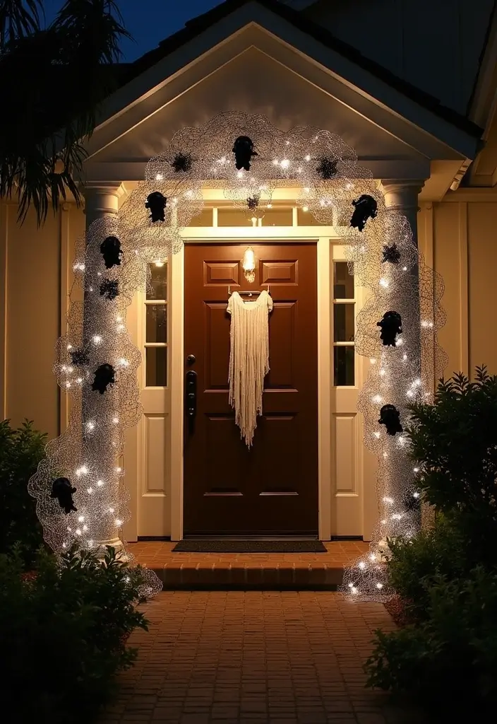 28 Chicken Wire Ghosts DIY Projects That Are Spooky & Fun 11 28 Chicken Wire Ghosts DIY Projects That Are Spooky & Fun - 10. Ghost Archway