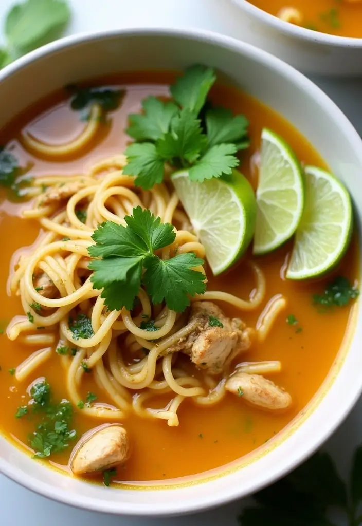 28 Homemade Noodles for Chicken Noodle Soup Recipes That Taste Fresh - 15. Cilantro Lime Noodles for a Tangy Kick