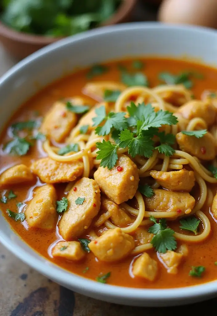 28 Homemade Noodles for Chicken Noodle Soup Recipes That Taste Fresh - 19. Curry Noodles for a Spicy Adventure