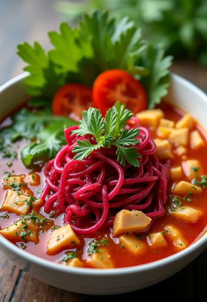 28 Homemade Noodles for Chicken Noodle Soup Recipes That Taste Fresh - 20. Beet Noodles for a Colorful Surprise