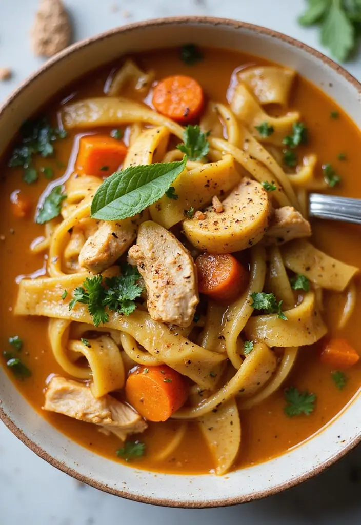 28 Homemade Noodles for Chicken Noodle Soup Recipes That Taste Fresh - 21. Savory Pumpkin Noodles for a Seasonal Treat